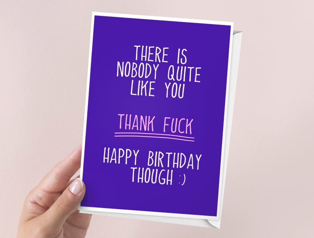 There Is Nobody Like You Birthday Card | 7x5" Card