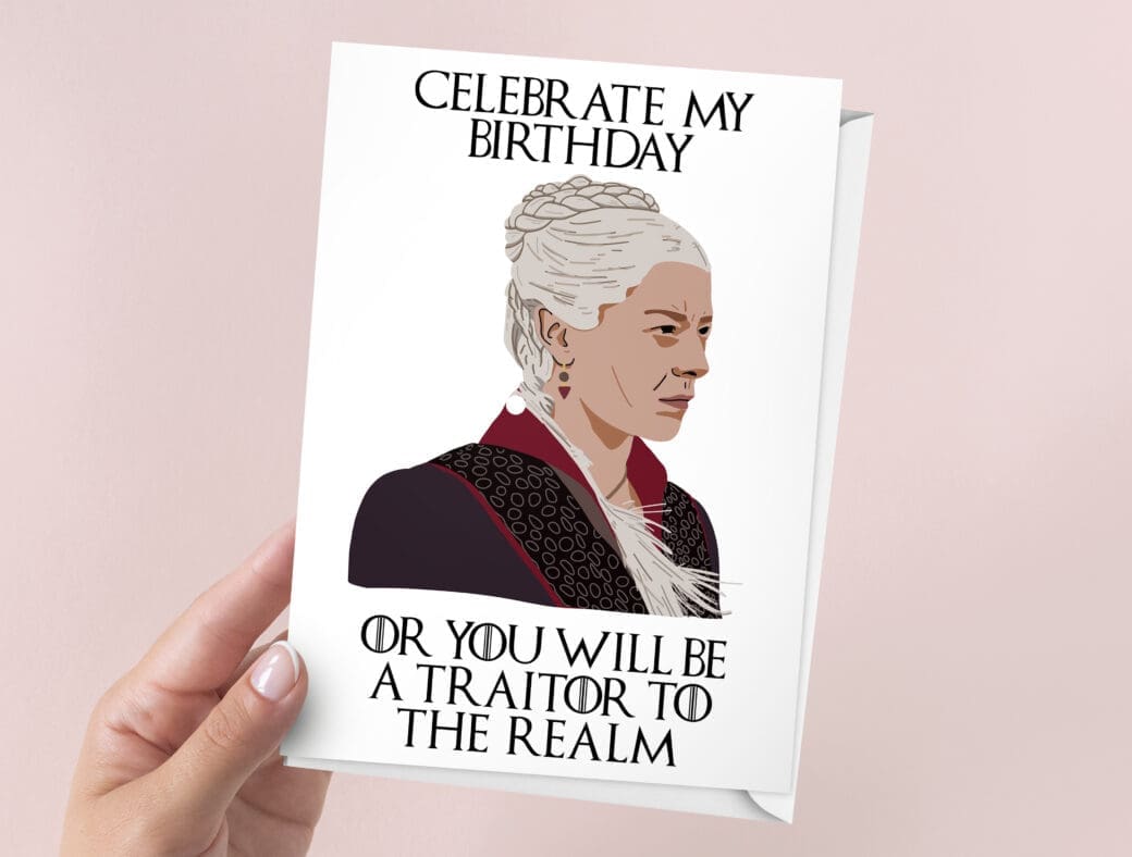 Rhaenyra Targaryen Birthday Card | 7x5" Card