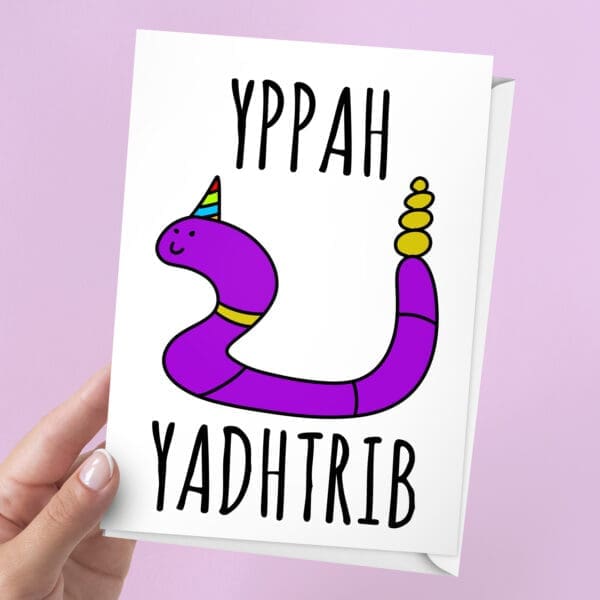 Ekans Pokemon Birthday Card | 7x5" Card